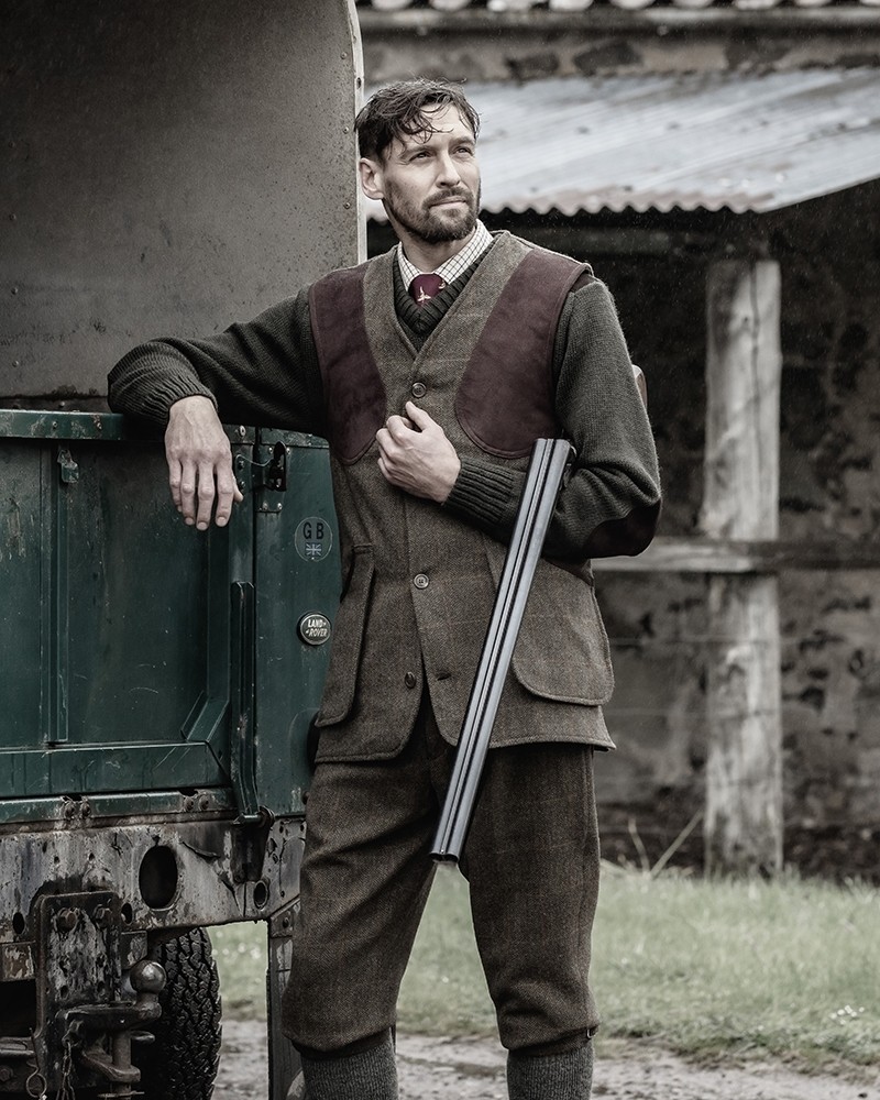 Hoggs of fife harewood lambswool tweed shooting jacket store