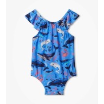 Hatley Aquatic Friends Baby Ruffle Swimsuit