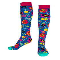 Squelch Grown Ups Funky Flower Welly Boot Socks (O/S) (5060679720529)