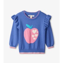 Hatley Apple Baby Ruffle Sleeve Sweater