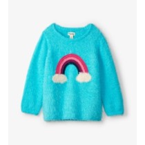 Hatley Rainbow Fuzzy Graphic Sweater