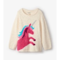Hatley Unicorn Fuzzy Graphic Sweater