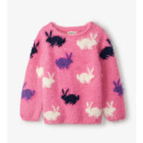 Hatley Winter Bunnies Fuzzy Graphic Sweater